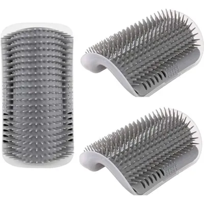 Zoomtopia Brosse murale auto-nettoyante pour chat angle massant 3 pièces Zoomtopia Brosse murale auto-nettoyante pour chat angle massant 3 pièces