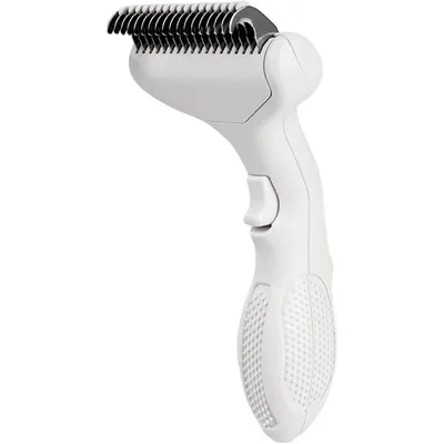 Zoomtopia Brosse autonettoyante chat chien poils longs blanc métal Zoomtopia Brosse autonettoyante chat chien poils longs blanc métal