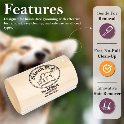 Zoomtopia Brosse de toilettage pour chat chien cheval poils courts longs Zoomtopia Brosse de toilettage pour chat chien cheval poils courts longs