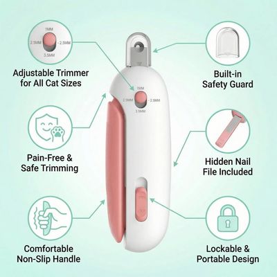 PetTribes Coupe-griffes pour chat Push Scissor