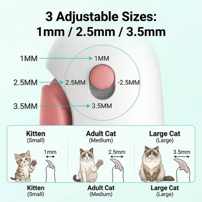 PetTribes Coupe-griffes pour chat Push Scissor PetTribes Coupe-griffes pour chat Push Scissor