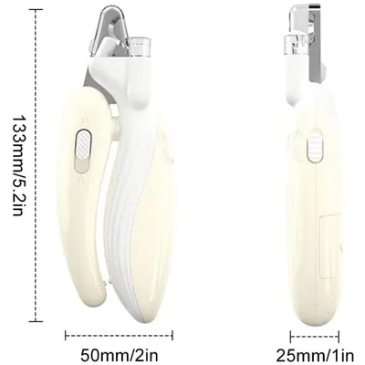 Coupe-Griffes LED PetTribes - Acier Inox, Éclaire la Ligne de Sang Coupe-Griffes LED PetTribes - Acier Inox, Éclaire la Ligne de Sang