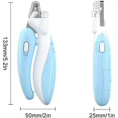 Coupe-Griffes LED PetTribes - Acier Inox, Éclaire la Ligne de Sang
