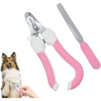 ZooVenture Coupe-Ongles Rose Chat Chien Inox