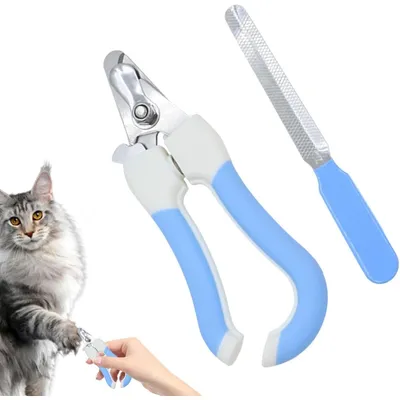 ZooVenture Coupe-Ongles Bleu Chat Chien Inox ZooVenture Coupe-Ongles Bleu Chat Chien Inox