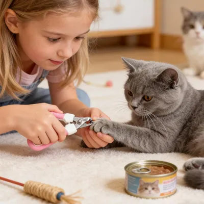 ZooVenture Coupe-Ongles Bleu Chat Chien Inox ZooVenture Coupe-Ongles Bleu Chat Chien Inox