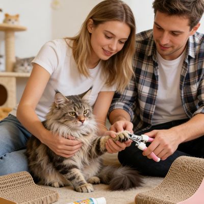 ZooVenture Coupe-Ongles Bleu Chat Chien Inox