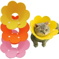 ZooVenture Collares de convalecencia con diseño de gato y flor (3 piezas)