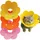 Juego de 3 piezas: Amarillo + Naranja + Rosa
