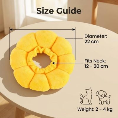 ZooVenture Collar protector para gatos con diseño de girasol