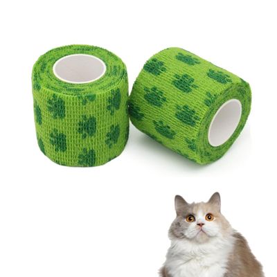 HausPets Lot de 4 Bandages Auto-adhésifs Animal Respirant Imperméable