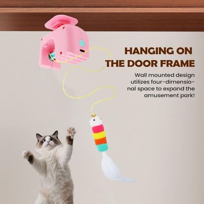MCBOSON Jouet Souris Auto-Joueuse Fixation Porte