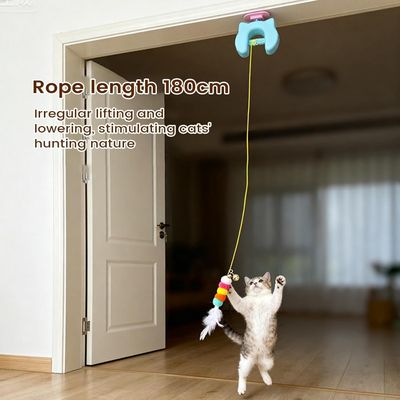 MCBOSON Jouet chat interactif suspendu bleu recharge USB