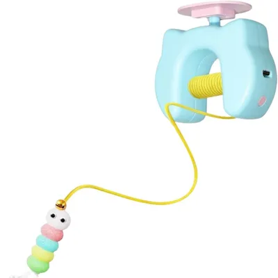 MCBOSON Jouet chat interactif suspendu bleu recharge USB