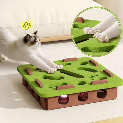 FurryFusion Boîte de labyrinthe en feutre pour chat