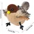 Zoomtopia Jouet oiseau battant rechargeable pour chat velours avec à chat