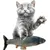 PetTribes Jouet Poisson Vibrant USB pour Chat avec Queue Mobile