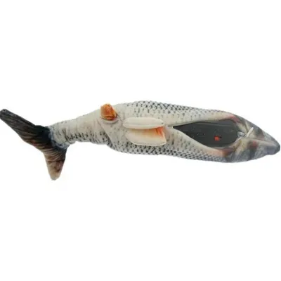 PetTribes Jouet Poisson Vibrant USB pour Chat avec Queue Mobile