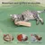 MCBOSON Lot de 2 jouets kicker sisal doux herbe à chat bio