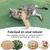 MCBOSON Lot de 2 jouets kicker sisal doux herbe à chat bio