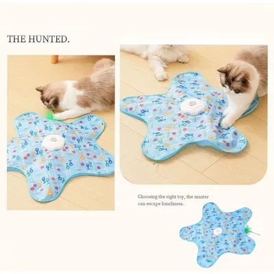 ZooVenture Jouet Automatique Chat Canard Bleu
