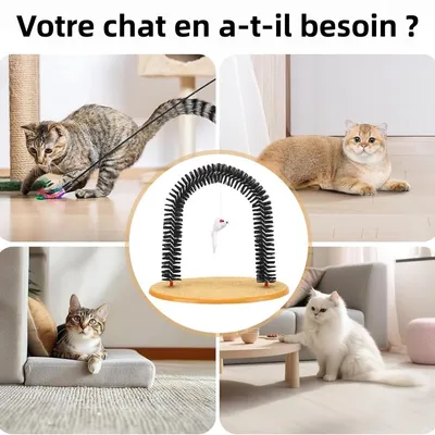 MCBOSON Massage- und Fellpflegebogen für Katzen, 36 x 34 cm