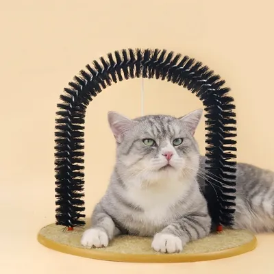 MCBOSON Massage- und Fellpflegebogen für Katzen, 36 x 34 cm