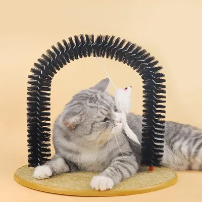 MCBOSON Massage- und Fellpflegebogen für Katzen, 36 x 34 cm