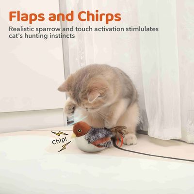 FurryFusion Jouet d'oiseau rechargeable pour chat