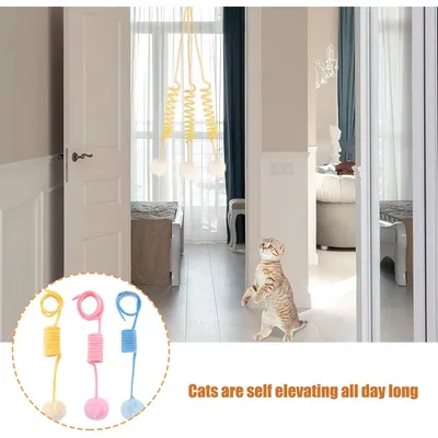 ZooVenture Jouet Interactif Chat Plume Sonnette
