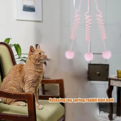 ZooVenture Jouet Interactif Chat Plume Sonnette