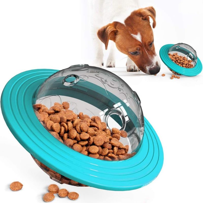 ZooVenture Hunde Futterball UFO - Gummi, Futterspender