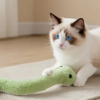 FurryFusion Peluche serpent pour animaux de compagnie