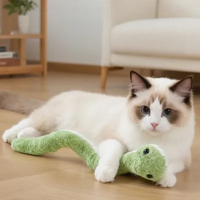 FurryFusion Peluche serpent pour animaux de compagnie