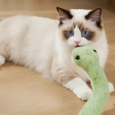 FurryFusion Peluche serpent pour animaux de compagnie