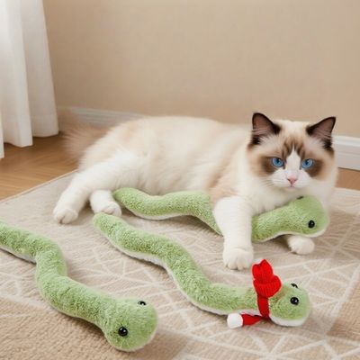 FurryFusion Peluche serpent pour animaux de compagnie