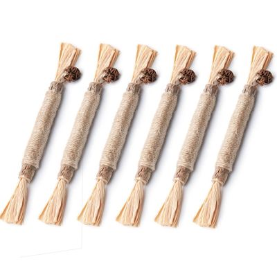 PetTribes Jouet à Mâcher Bâtonnets Naturels pour Chat (Lot de 6)