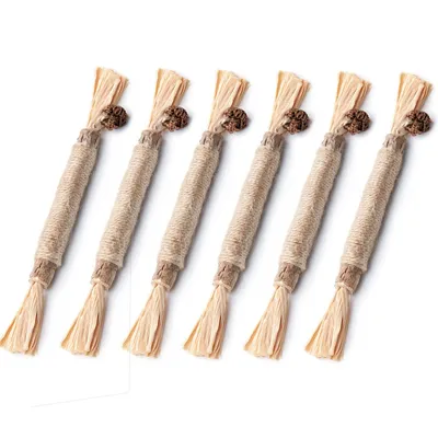 PetTribes Jouet à Mâcher Bâtonnets Naturels pour Chat (Lot de 6)