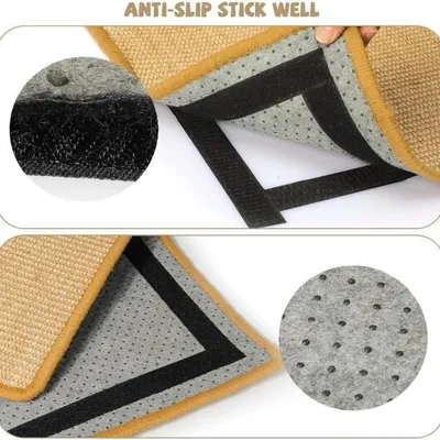 MCBOSON Lot de 2 Tapis à griffer sisal naturel