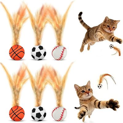 ZooVenture Lot 6 Jouets Sport Chat Colorés