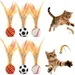 ZooVenture 6er Set Sport Spielzeug Katze Bunt