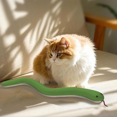 ZooVenture Peluche Serpent Chat - Corde, Portable, Interactif