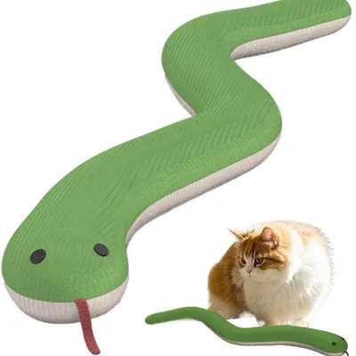 ZooVenture Peluche Serpent Chat - Corde, Portable, Interactif