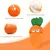 FurryFusion Jouet carotte sonore en peluche pour chiens et chats