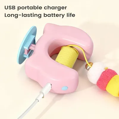 MCBOSON Jouet chat suspendu recharge USB résistant aux rayures