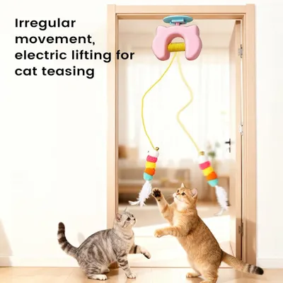 MCBOSON Jouet chat suspendu recharge USB résistant aux rayures