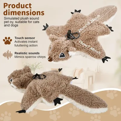 MCBOSON (Rechargeable Herbe à chat) Jouet Oiseau Volant