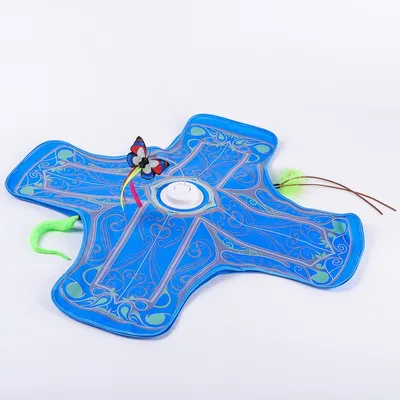 ZooVenture Jouet Chat Double - Papillon, Mille-Pattes, USB