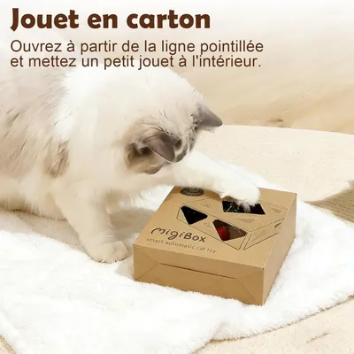 ZooVenture Jouet Chat AI - Plumes, Capteur, Rechargeable