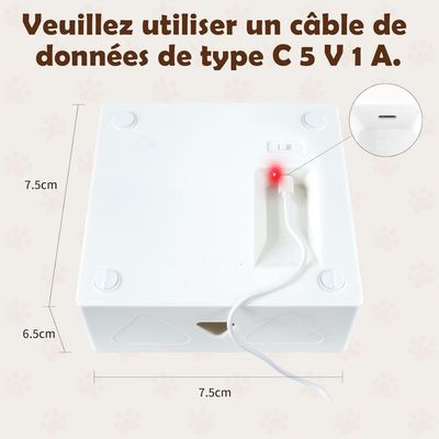 ZooVenture Jouet Chat AI - Plumes, Capteur, Rechargeable